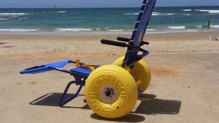 Banana Beach invested in two beach wheelchairs. Photo: courtesy
