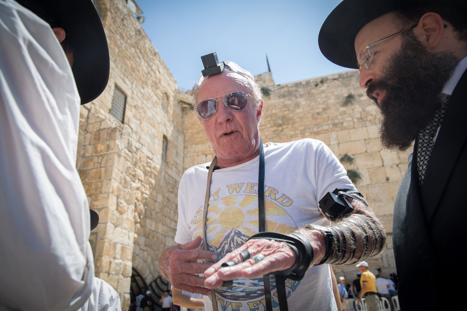 American actor James Caan in Jerusalem, July 19, 2016. Photo by Flash90