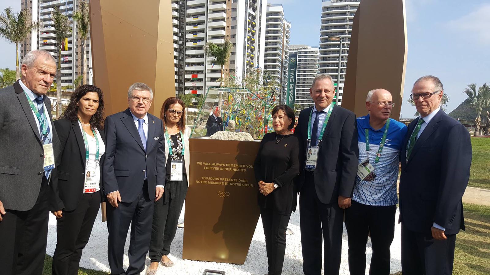 First IOC-led memorial ceremony for Israelis murdered in 1972 Games took place on August 3, 2016 at the Olympic village in Rio de Janeiro. Photo via Facebook