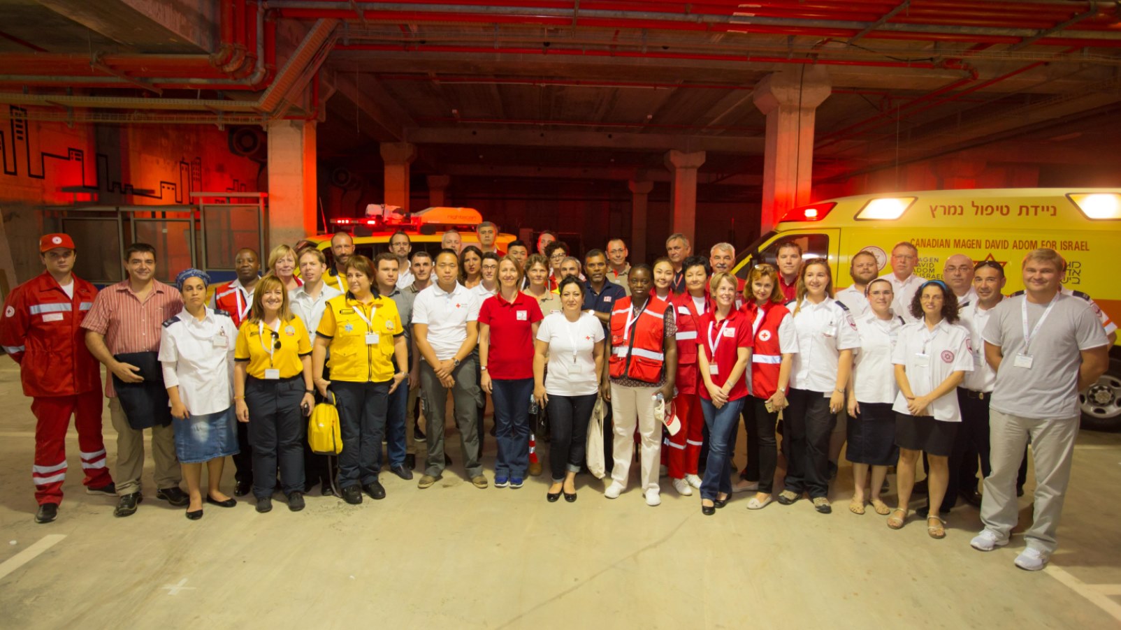 Red Cross representatives from 27 countries were in Israel for a three-day conference on how to handle mass attacks on civilians. Photo by Shahar Hezkelevich/MDA