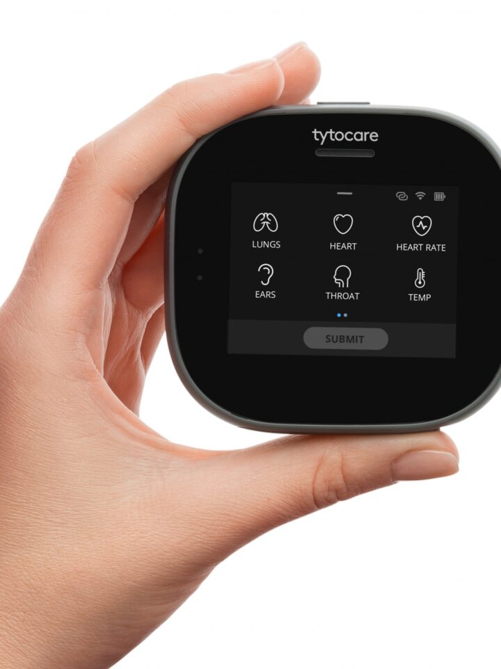 Tyto Care enables patients to connect to a physician for a comprehensive remote exam. Photo courtesy