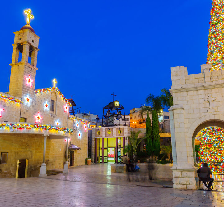 Christmas in Nazareth. Photo by Shutterstock