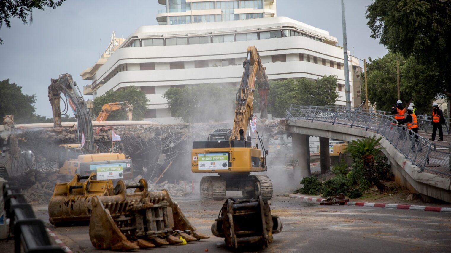 Construction in Dizengoff Square is expected to take a year. Photo by Miriam Alster/FLASH90