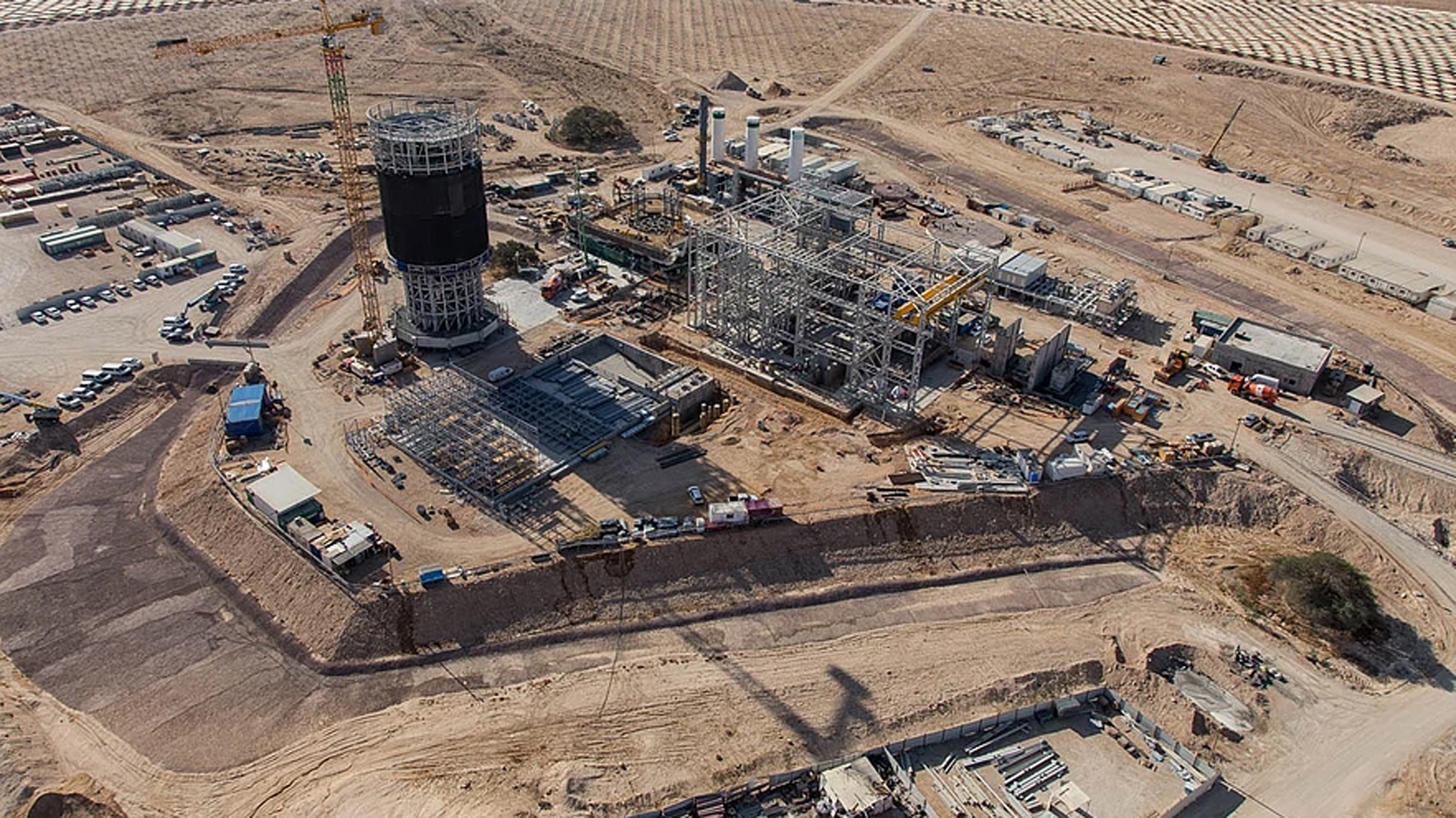 Megalim Solar Power's Ashalim power station now being built in the Negev desert. Courtesy