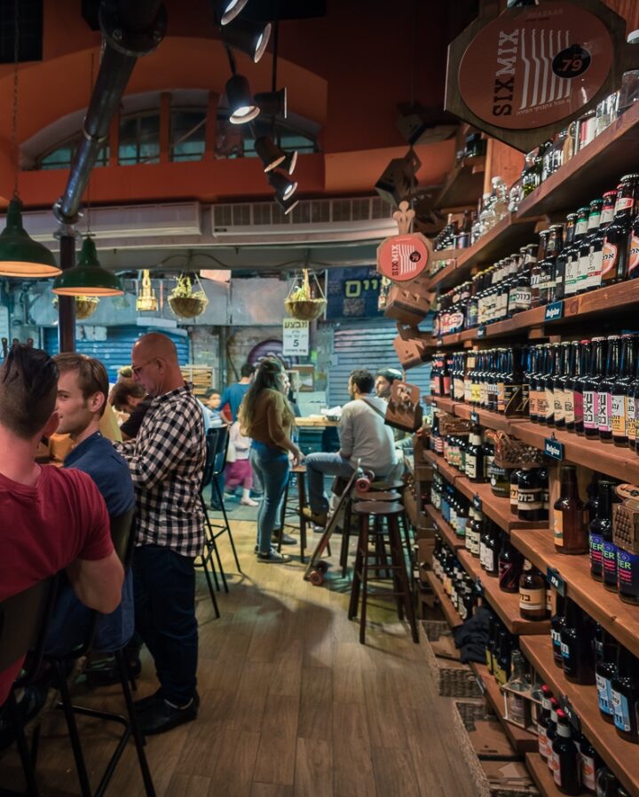 More than 100 Israeli craft beers are sold at Beer Bazaar in Jerusalem. Photo: courtesy