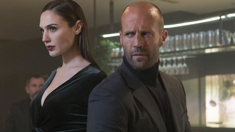 Gal Gadot and Jason Statham star in the Wix.com ad campaign for Super Bowl LI. Photo courtesy