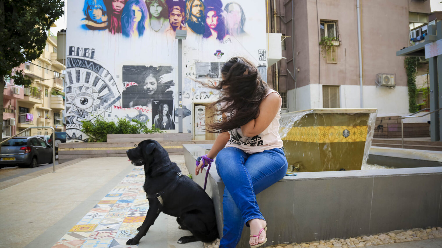 It’s all about the dogs in Florentin. Photo by Guy Yechiely, Tel Aviv Municipality