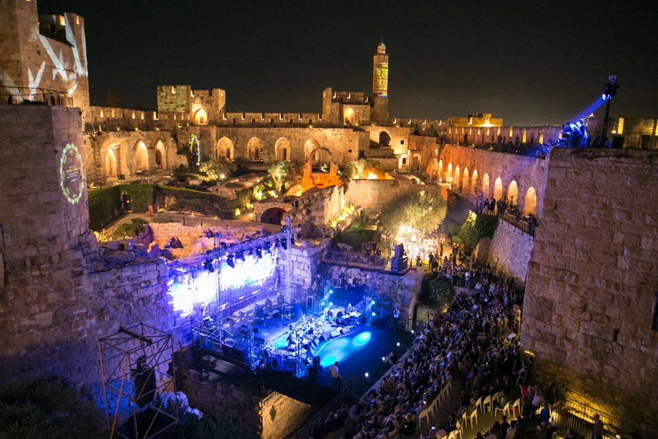 And Israelis love to listen to contemporary music in ancient surroundings. A concert at the Tower of David in Jerusalem. Photo courtesy of Jerusalem municipality