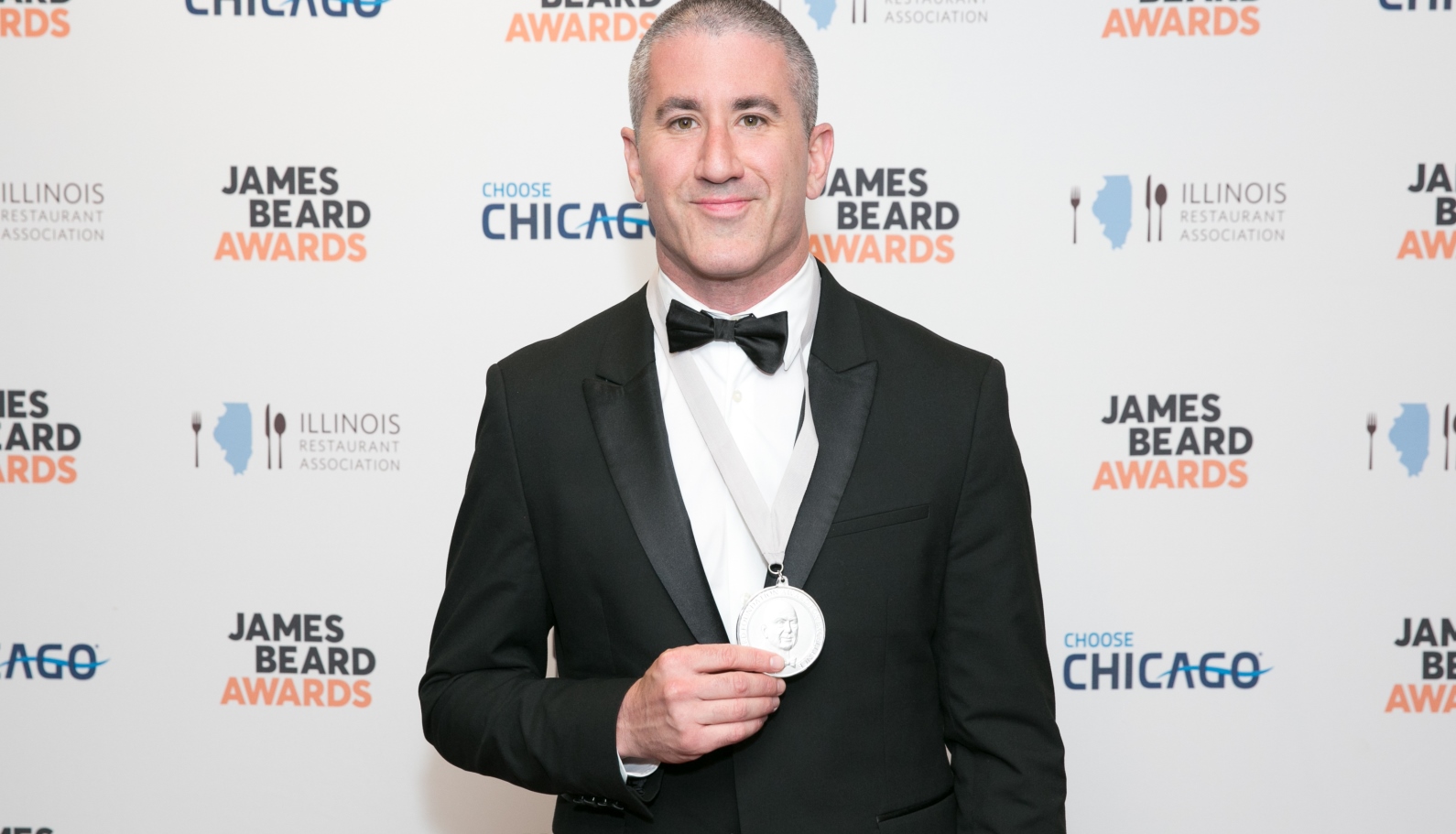 Outstanding Chef Michael Solomonov at the 2017 James Beard Foundation Awards in Chicago. Photo by Galdones Photography