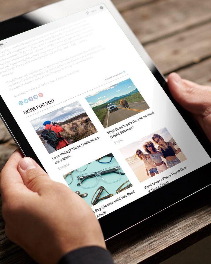Taboolaâ€™s new feed is a shift away from website widgets to a new mobile content-discovery experience. Photo: courtesy