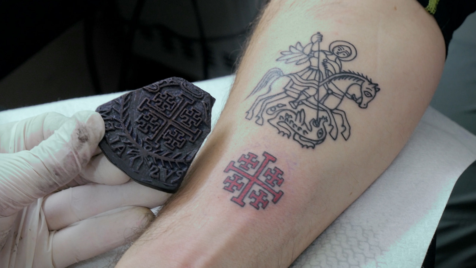 These tattoo blocks are a family heirloom from hundreds of years ago. Photo: screenshot