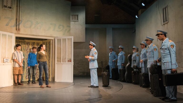A scene from the off-Broadway version of “The Band’s Visit.” Photo by Ahron R. Foster