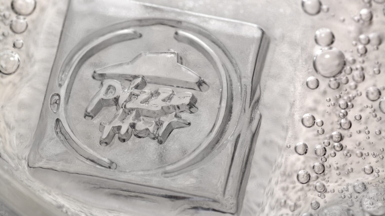 If Israel’s Icebow is successful, chains including Pizza Hut could imprint ice with logos. This unaltered photo is for demonstration purposes, was taken by Benny Gamzo for Icebow.