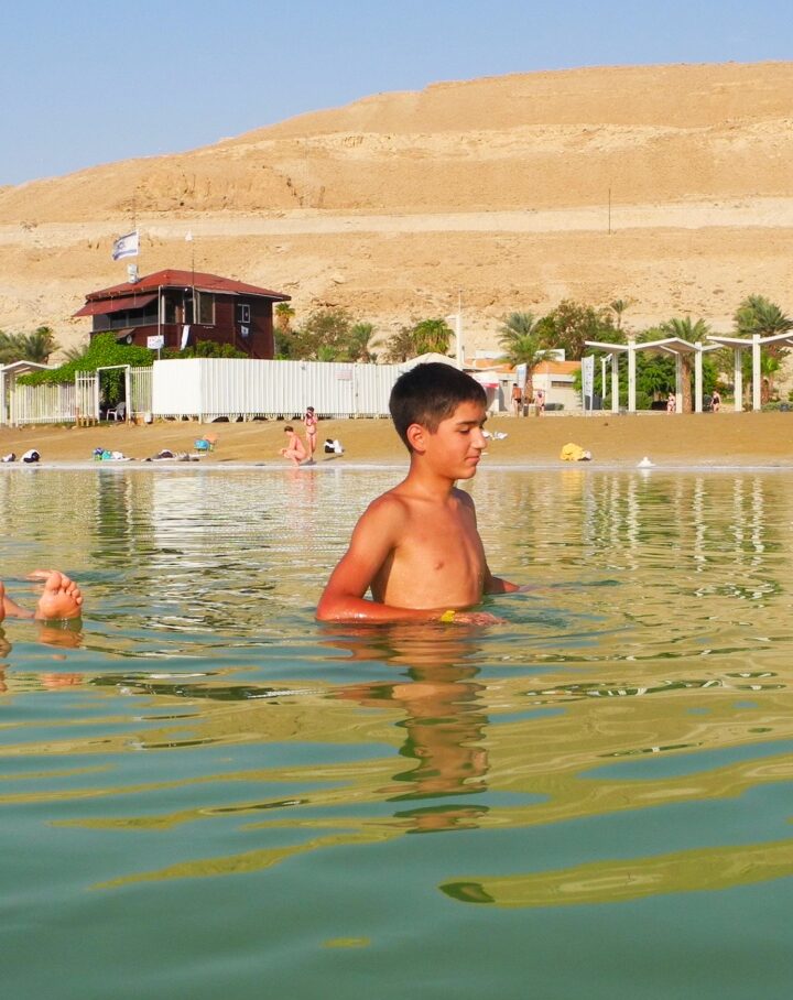 Floating in the Dead Sea is a favorite family activity. Photo by Jana Janina/Shutterstock.com