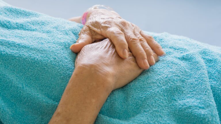 Brain changes in dementia patients are mirrored by skin changes, according to Israeli researchers. Photo via Shutterstock.com