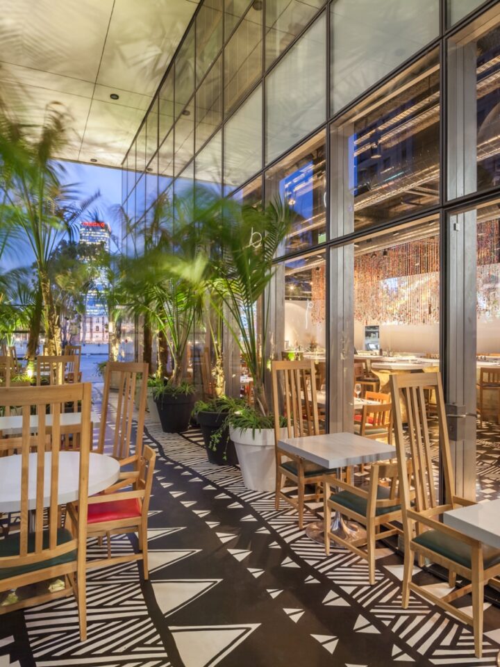 Alex Meitlis designed Chef Aviv Moshe’s Quattro eatery in Tel Aviv. Photo by Alon Grego