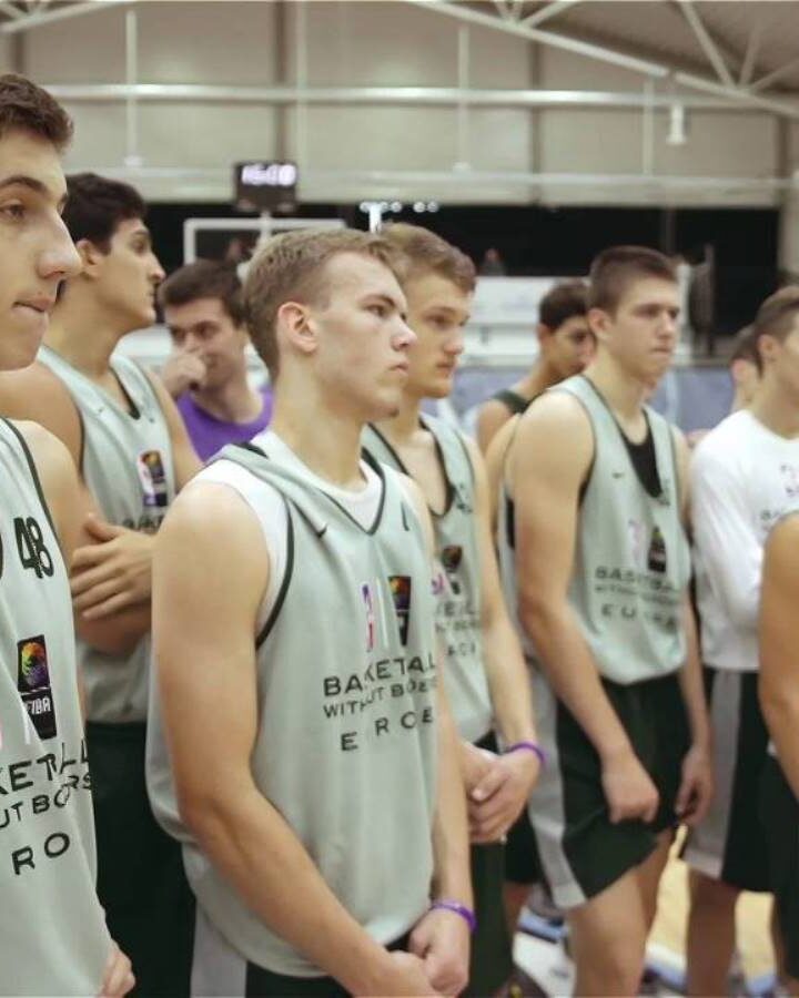The NBA and FIBA global program Basketball without Borders is being hosted in Israel for the first time, August 2017. Photo: screenshot