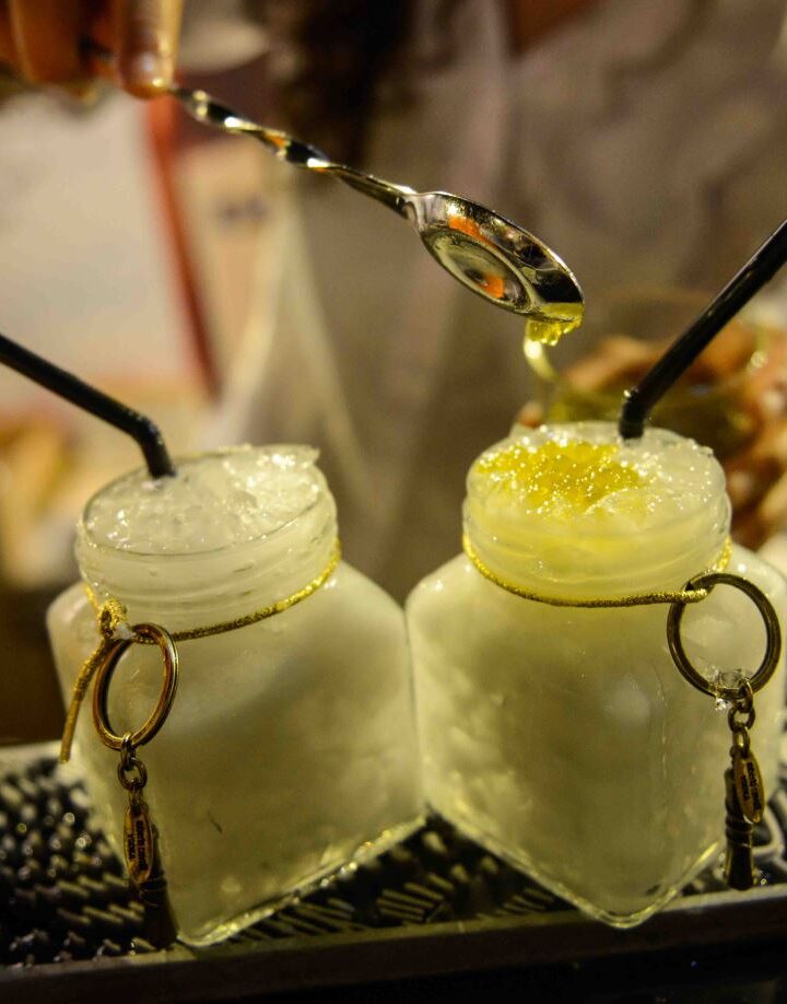 Alcohol Master mixologist Ohad Smulevich created these cocktails at Grape Man’s third annual Cocktail Festival in Israel, July 2017. Photo by Tom Gantz