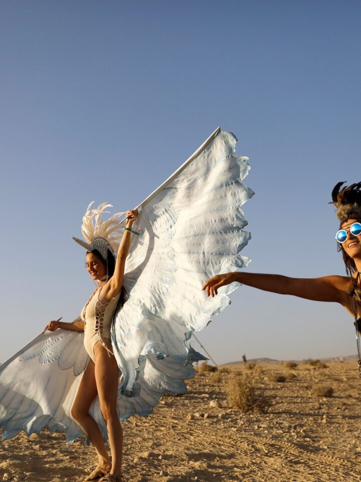 People take part in the 2017 Midburn, the Israeli version of Nevada's Burning Man.Ronen Zvulun/Reuters