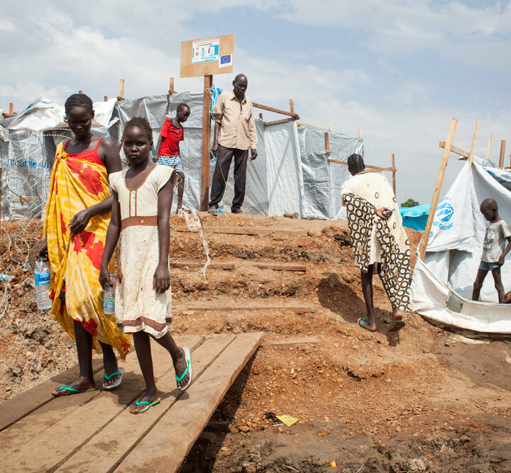 Children at a refugee camp in South Sudan. Photo via Shutterstock