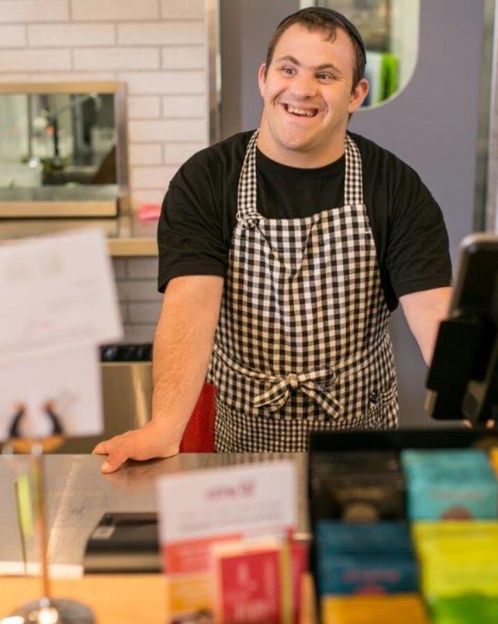 CafÃ© Shalva employs people with intellectual disabilities. Photo: courtesy