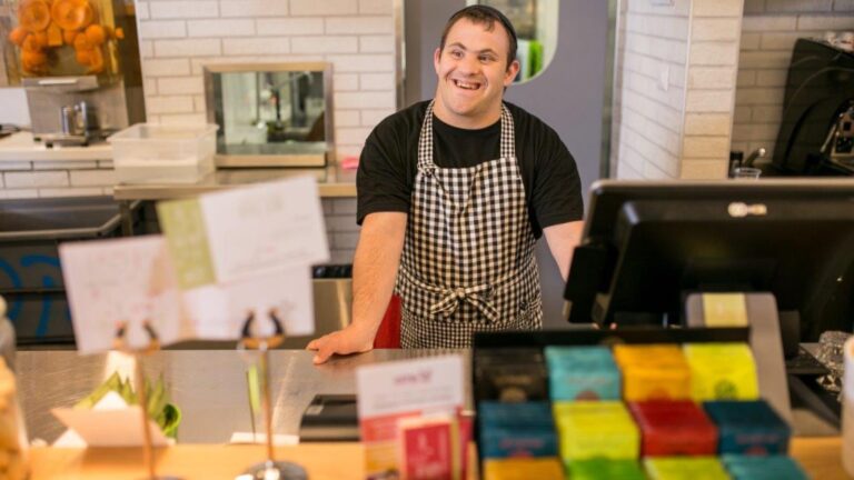 Café Shalva employs people with intellectual disabilities. Photo: courtesy