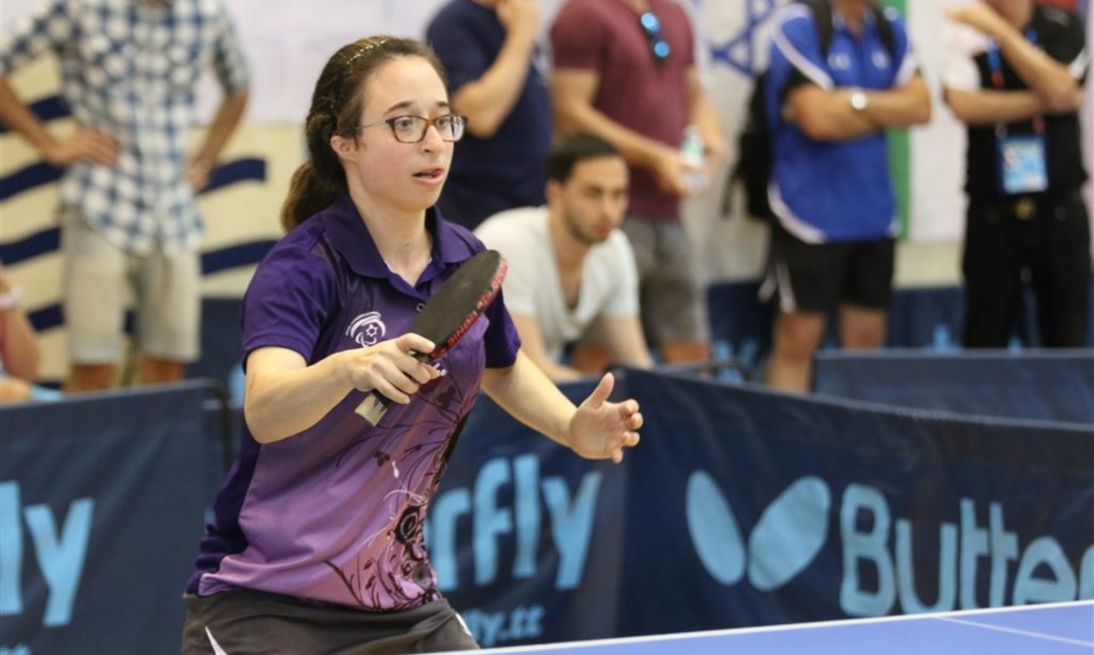 Karmit Dor at the Czech Open Championship in table tennis. Photo courtesy of the Paralympic Committee