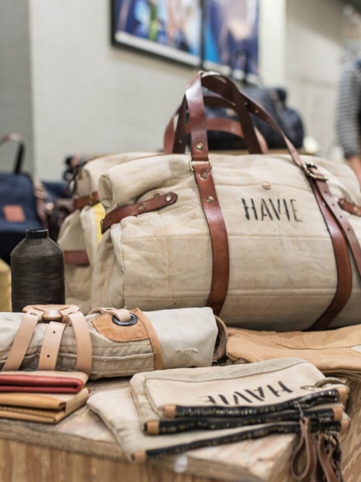 Havie creates clothes, hats and wallets from old military ware. Photo by Or Kaplan