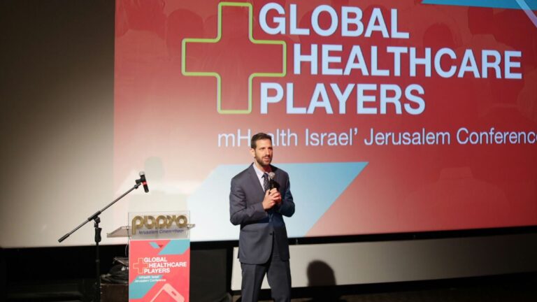Levi Shapiro, founder of mHealth Israel, at the 2017 conference. Photo: courtesy