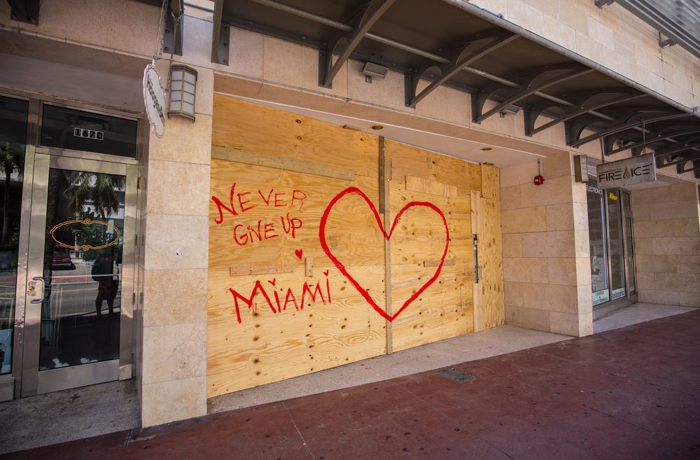 Shops and businesses in Miami prepare for Hurricane Irma. Photo via Shutterstock