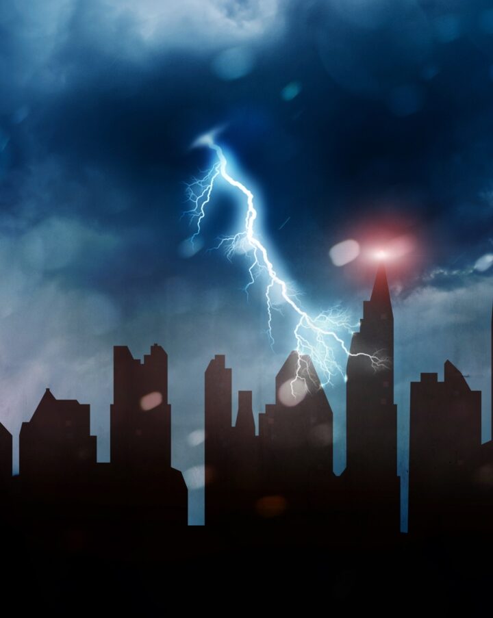 Image of stormy blackout via Shutterstock.com
