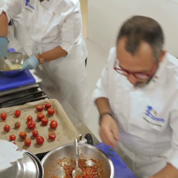 Chefs from around the world compete in the inaugural International Maccabi Culinary Competition.  Photo still from film