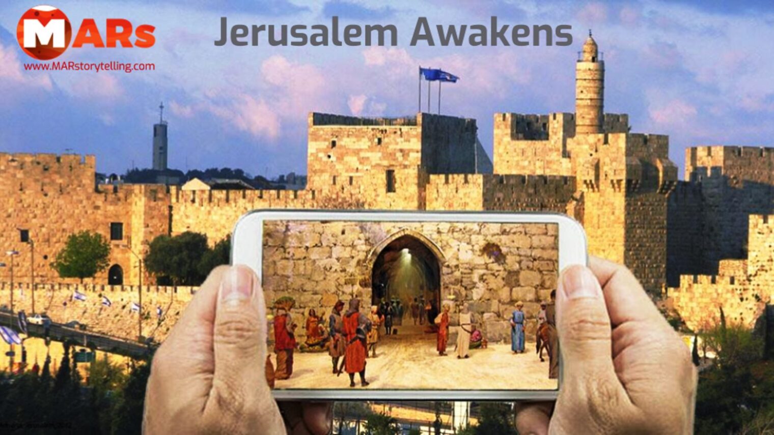 MARstorytelling’s “Jerusalem Awakens” app adds augmented reality to walks around Jerusalem. Photo credit: Hila Noam, Adriana Lobba, Tamar Hayardeni