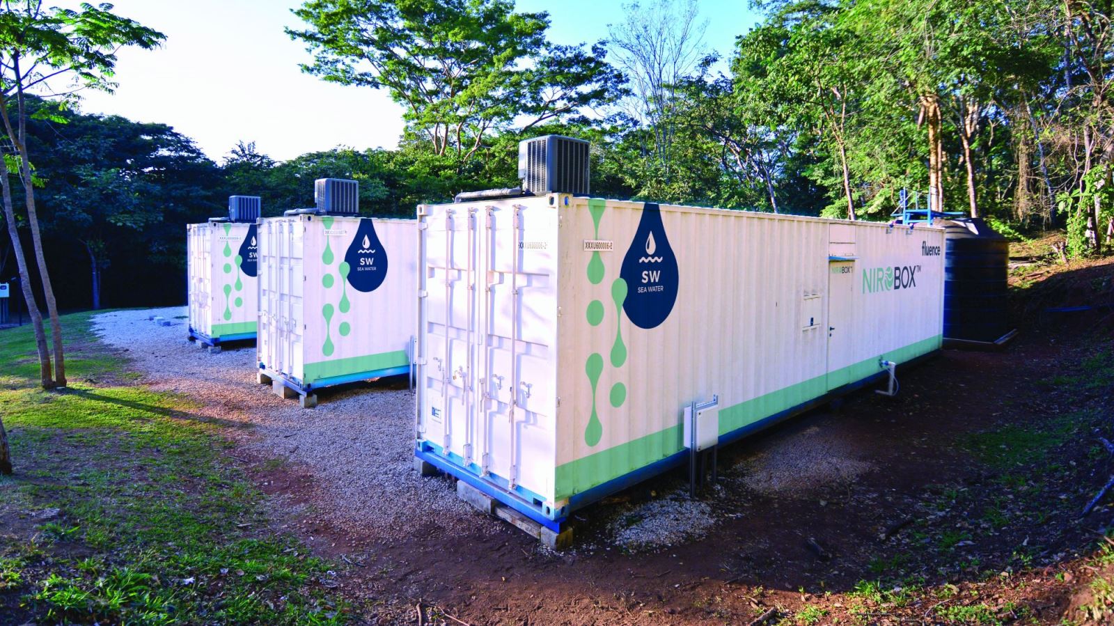 The Fluence NIROBOX desalination solution. Photo: courtesy