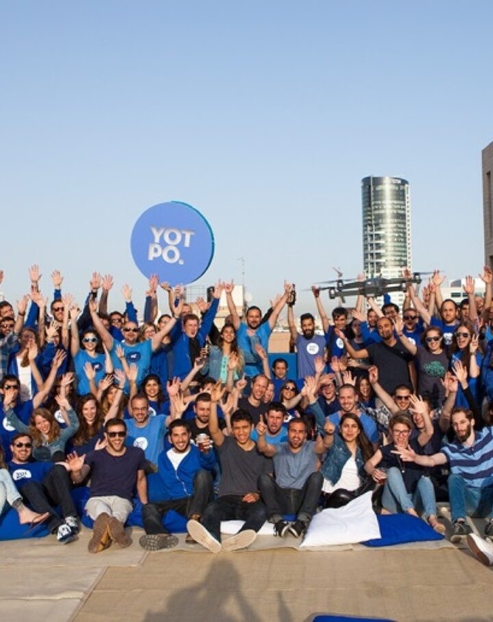 The Yotpo staff celebrating its $51 million raise. Photo: courtesy