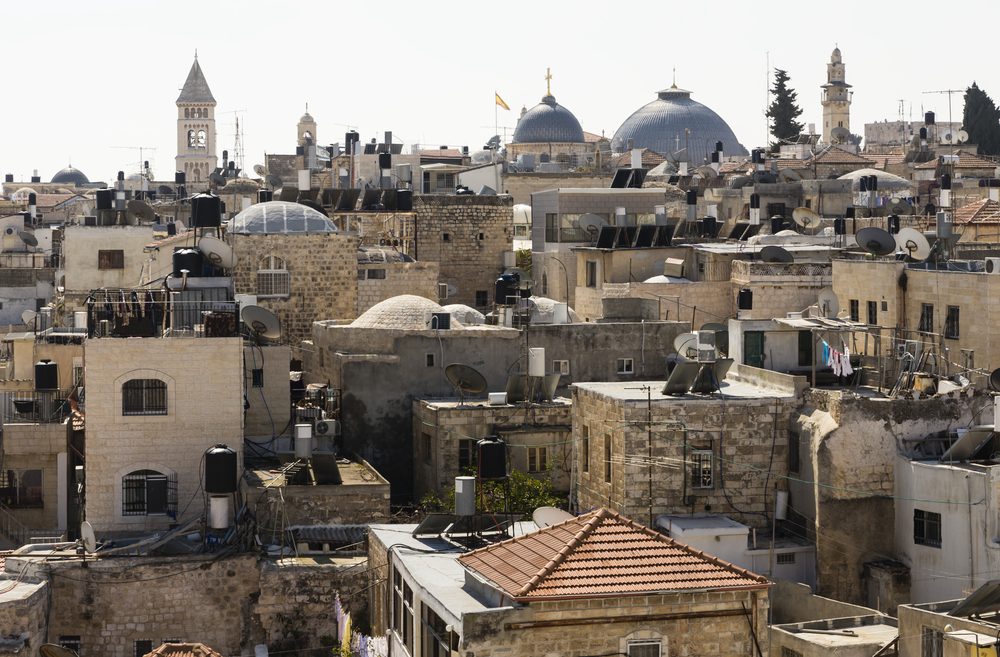 Jerusalem’s Old City, where the ancient and modern are in constant touch. Photo via Shutterstock