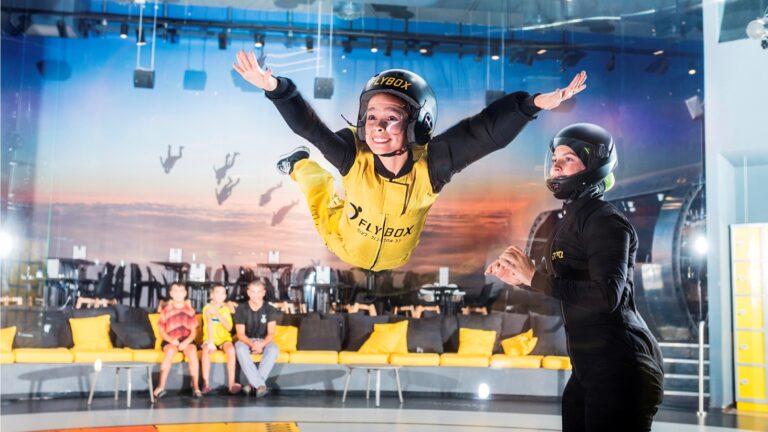 FlyBox indoor skydiving in Rishon LeZion. Photo by Elad Nisim