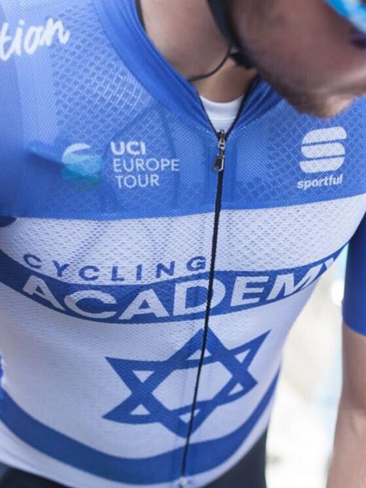 The diverse Israel Cycling Academy national team proudly wears blue and white. Photo by Brian Hodes/Velo Images