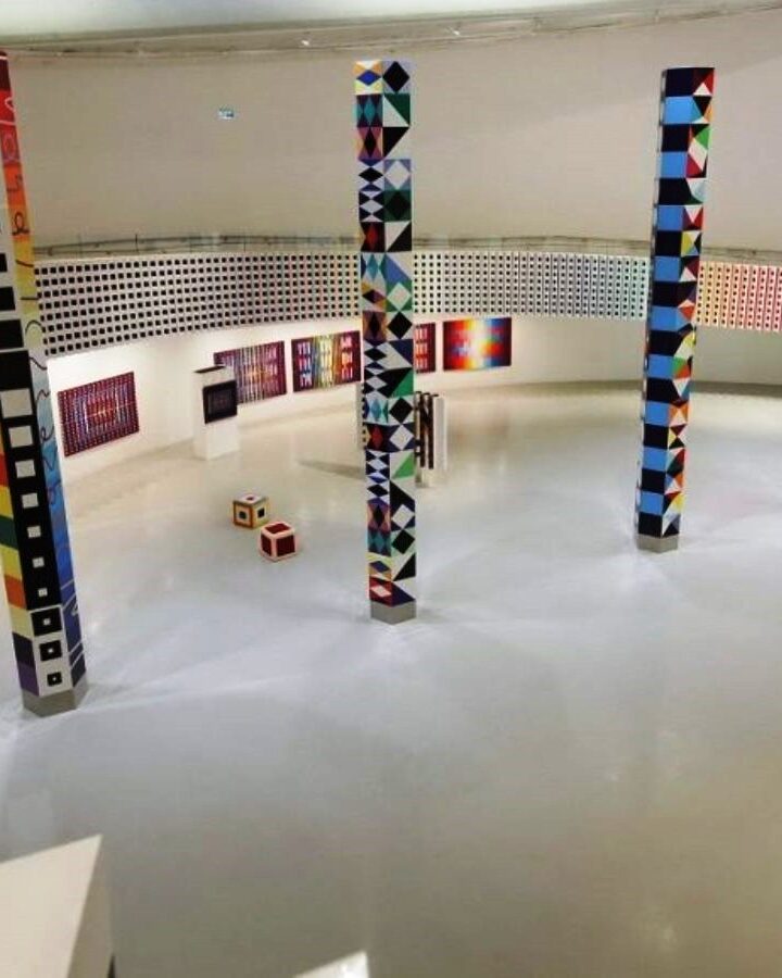 Interior of the Yaacov Agam Museum of Art in Rishon LeZion. Photo by Shooka Cohen/Park West Gallery