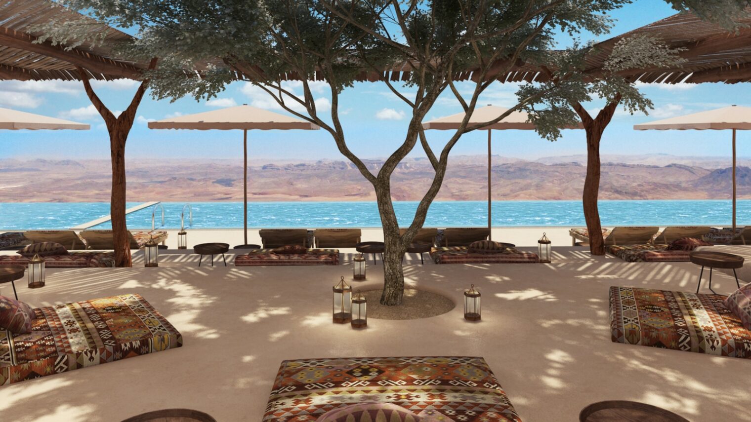 The view from Six Senses Shaharut, located in the south of Israel in the Negev’s Arava Valley. Photo courtesy of Six Senses