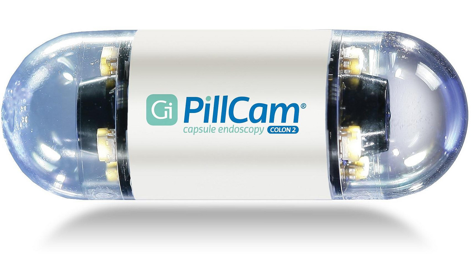 PillCam COLON2 capsule. Photo courtesy of Medtronic