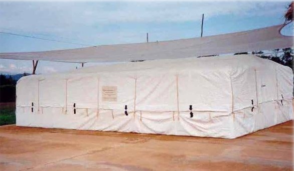 The grain cocoon saves crops from mold and pests. Photo courtesy