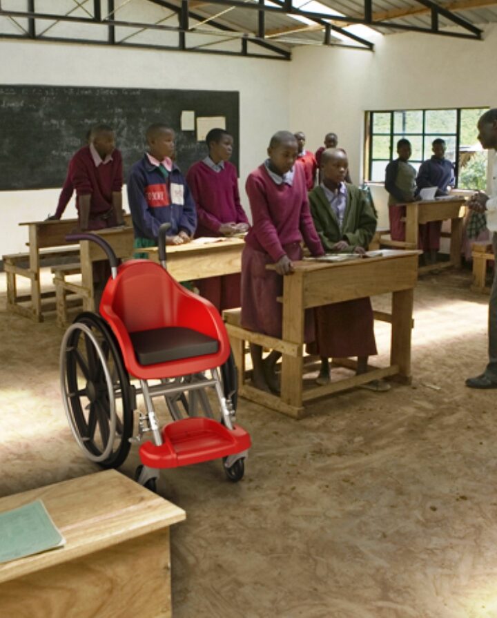 Cap: Israeli Wheelchairs of Hope donated in South Africa. Photo: courtesy