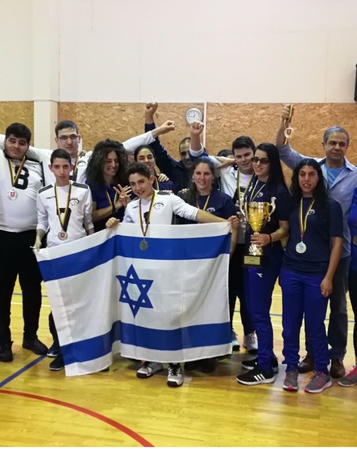 Israel won medals at the Women's and Youth Trakai International Goalball Tournament in Lithuania, March 2018. Photo courtesy of Israel Paralympic Committee