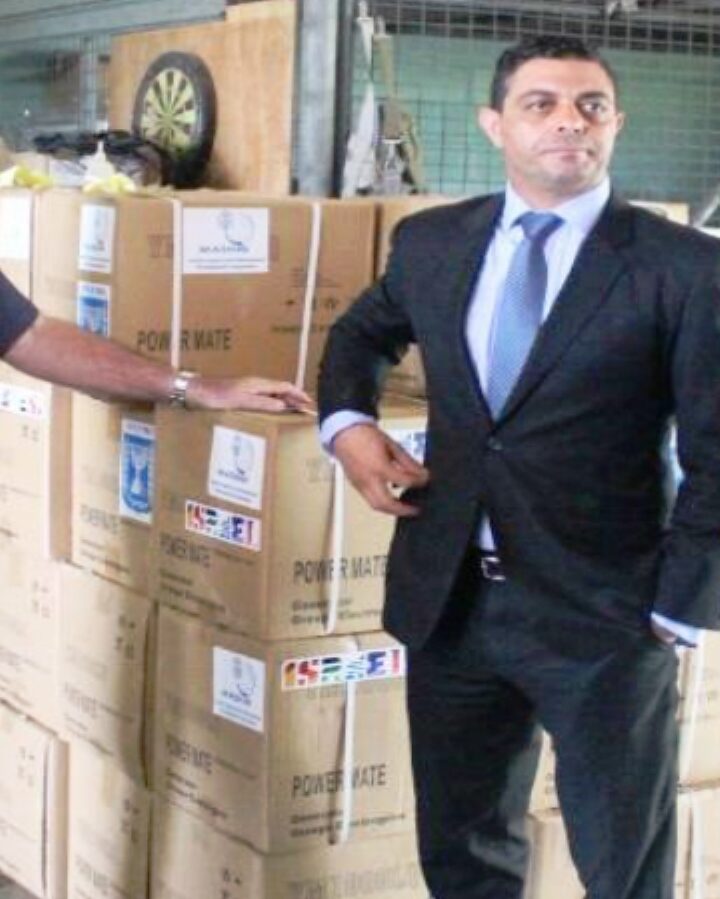 Yaron Sultan-Dadon, the Pacific Islands Adviser at the Israeli Embassy in Australia, delivers generators to Papua New Guinea. Photo copyright of Israel MFA