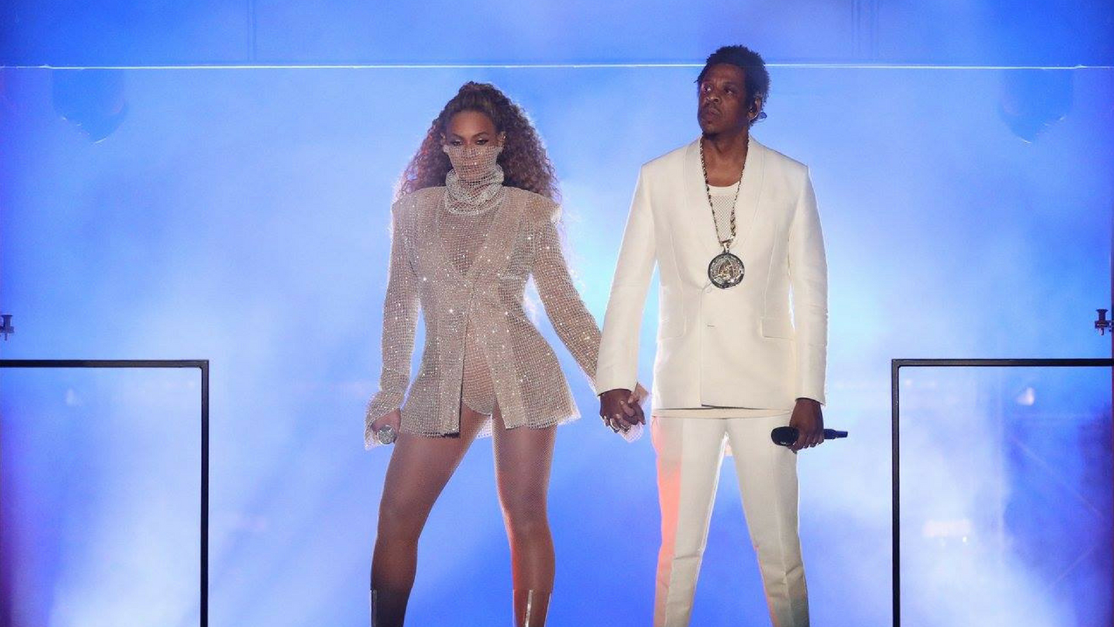 Beyoncé and Jay Z at their concert in Cardiff, England on June 6, 2018. Photo via Facebook