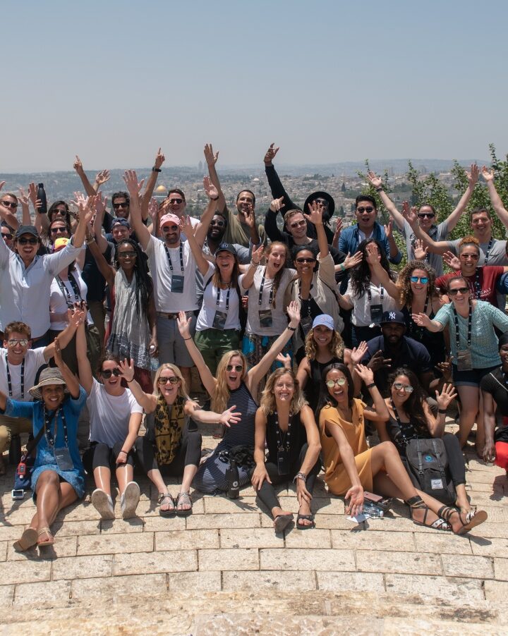The REALITY group atop Mount Scopus in Jerusalem. Photo courtesy of Schusterman Foundation