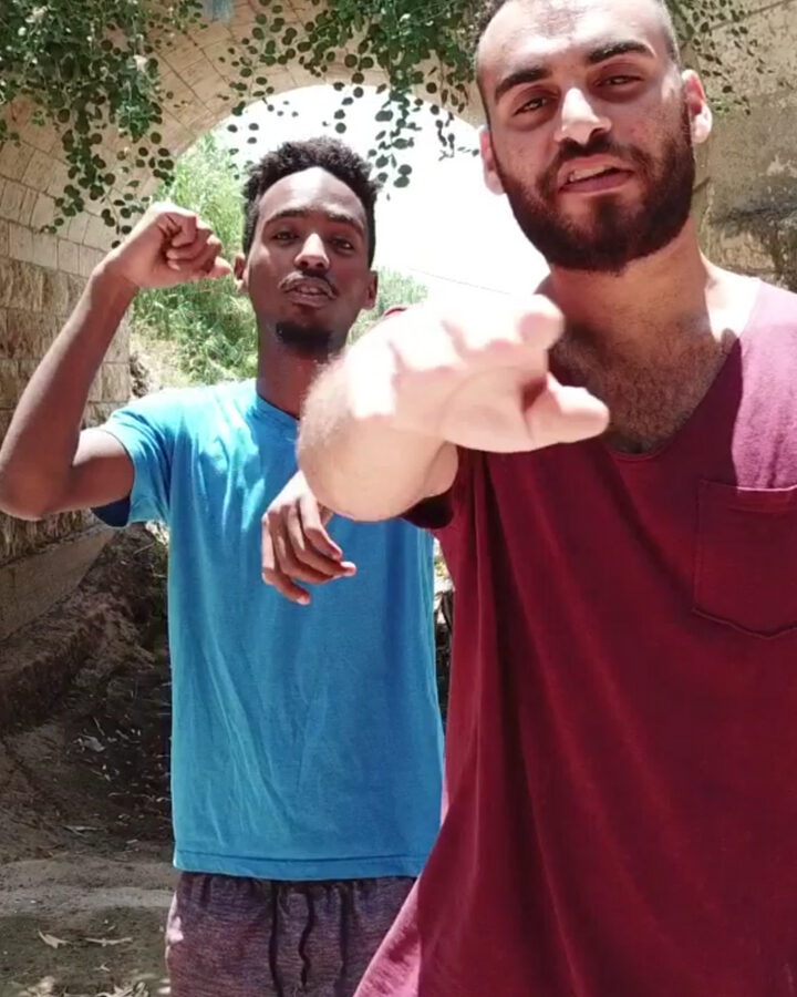 Zoolod, a hip-hop duo of Teddy Neguse, left, and Anan Hafaga from Lod, Israel. Photo: screenshot