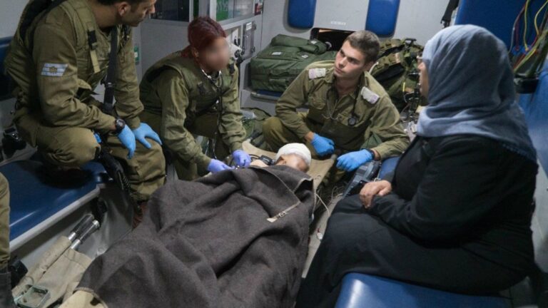 On June 29, 2018, the IDF transferred six Syrian civilians to an Israeli hospital. Photo courtesy of IDF Spokesman