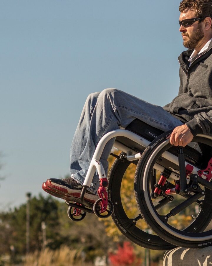 SoftWheel enables wheelchair-users to navigate steps. Photo: courtesy